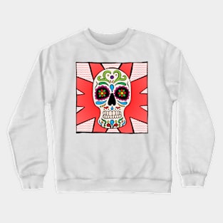 Sugar Skull - Red Crewneck Sweatshirt